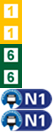 tram 6,tram 6,tram 1,tram 1,Linie N1,Linie N1