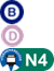 Linie D,bus b2